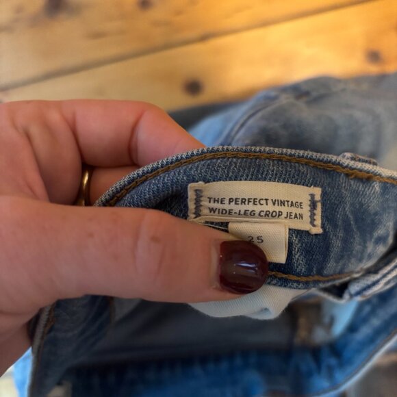 Madewell perfect vintage crop jean size 25 - Picture 2 of 6